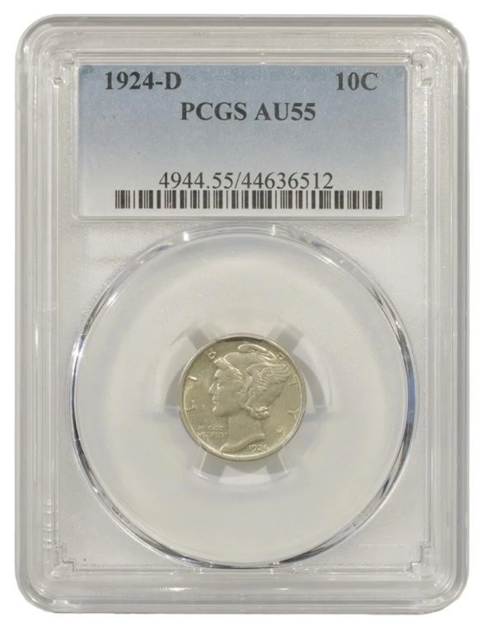 Choice AU 1924-D Dime