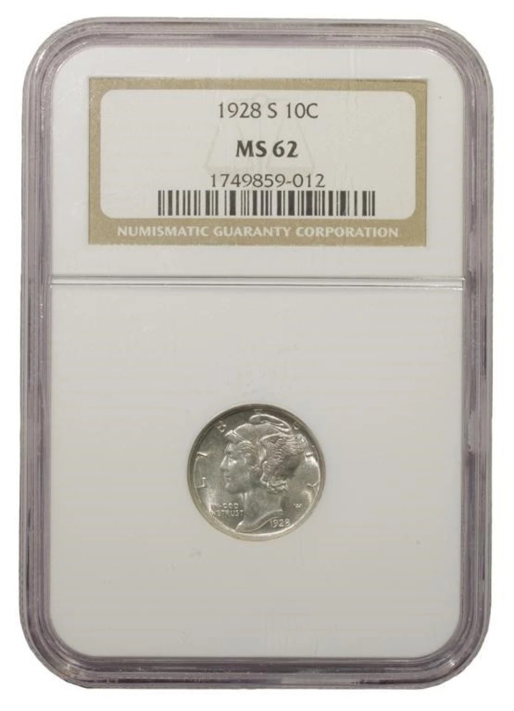 Select Mint State 1928-S Dime