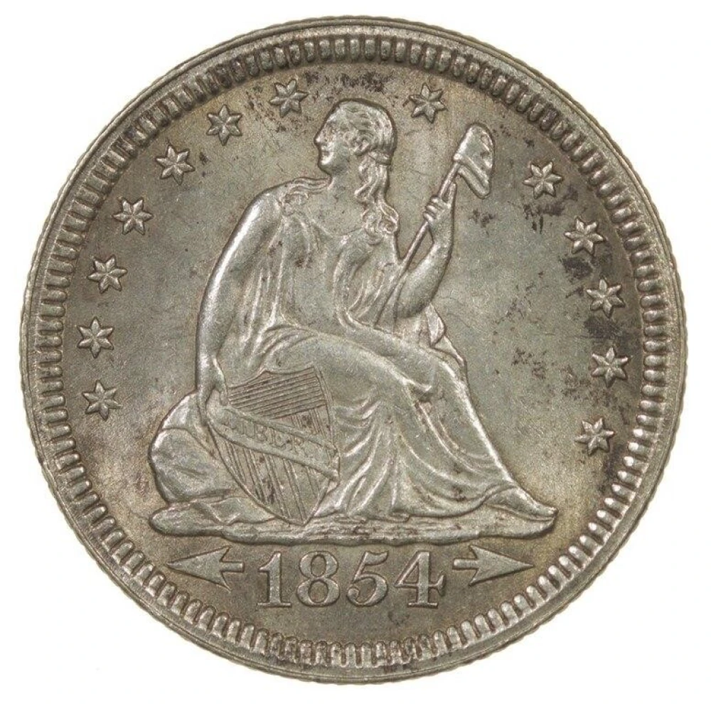 Select Unc 1854 Arrows Quarter