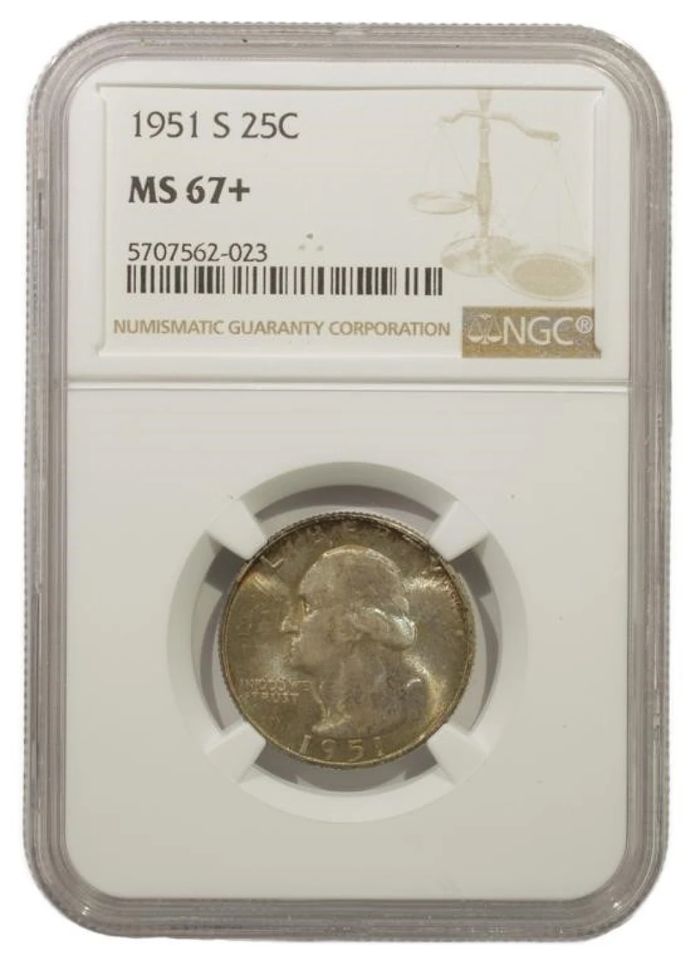 Superb Gem+ 1951-S Quarter