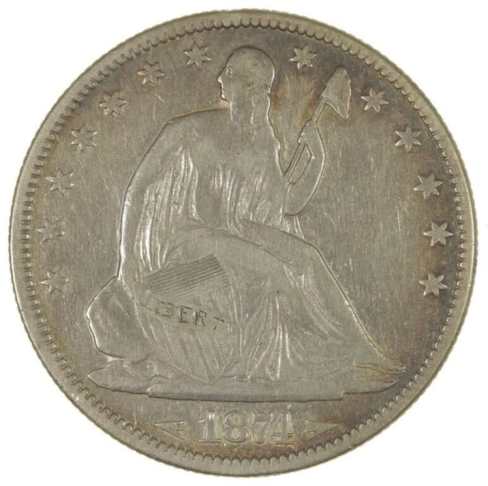 Choice VF Details 1874 Arrows Half Dollar