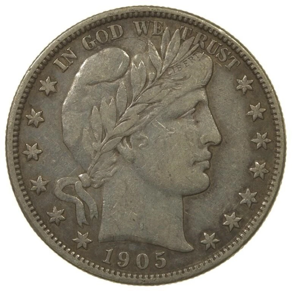 EF 1905-S Barber Half Dollar