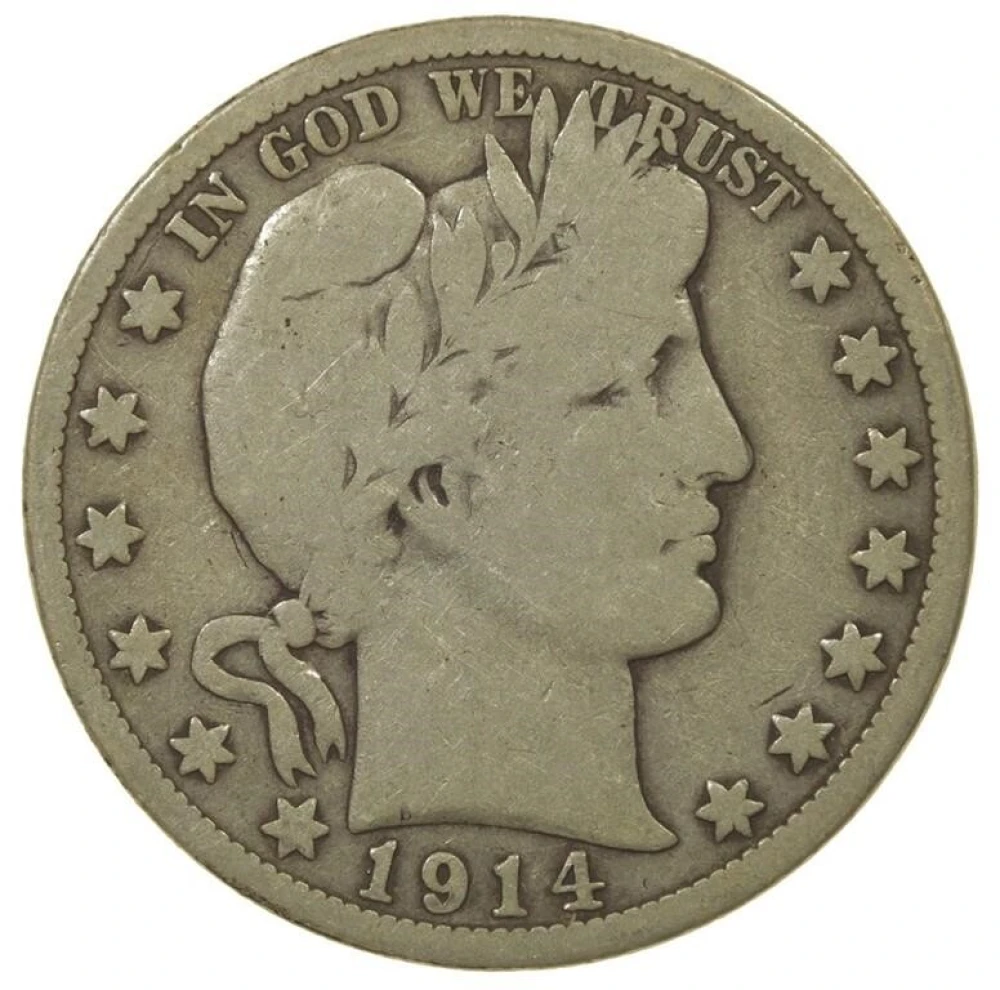 Key 1914 Barber Half Dollar