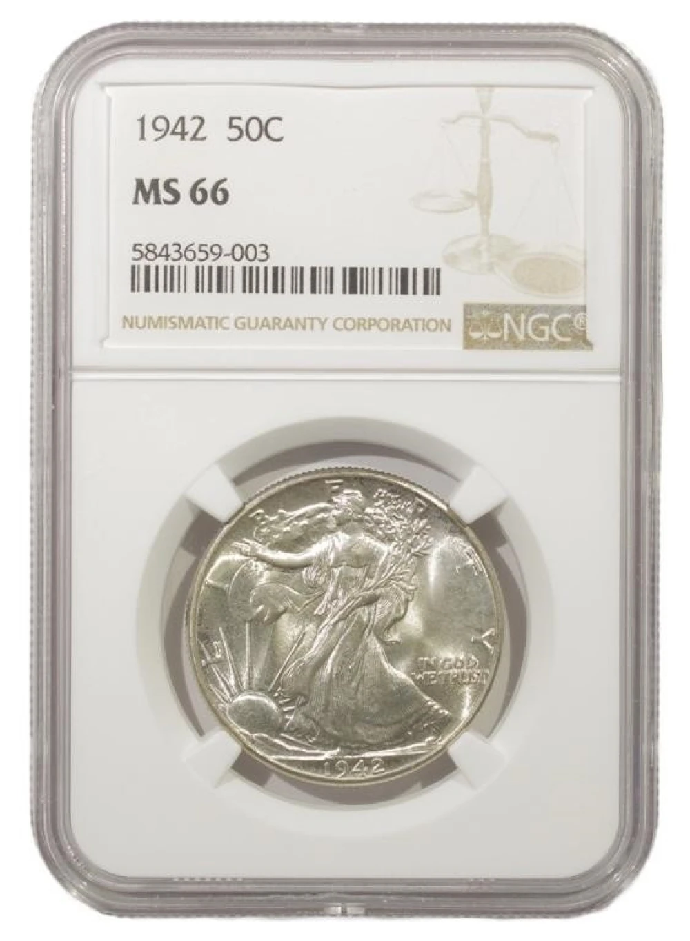 Superb Gem Unc 1942 Half Dollar