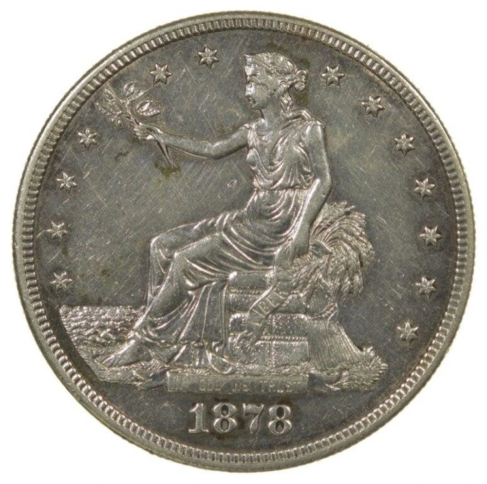 AU 1878-S Trade Dollar