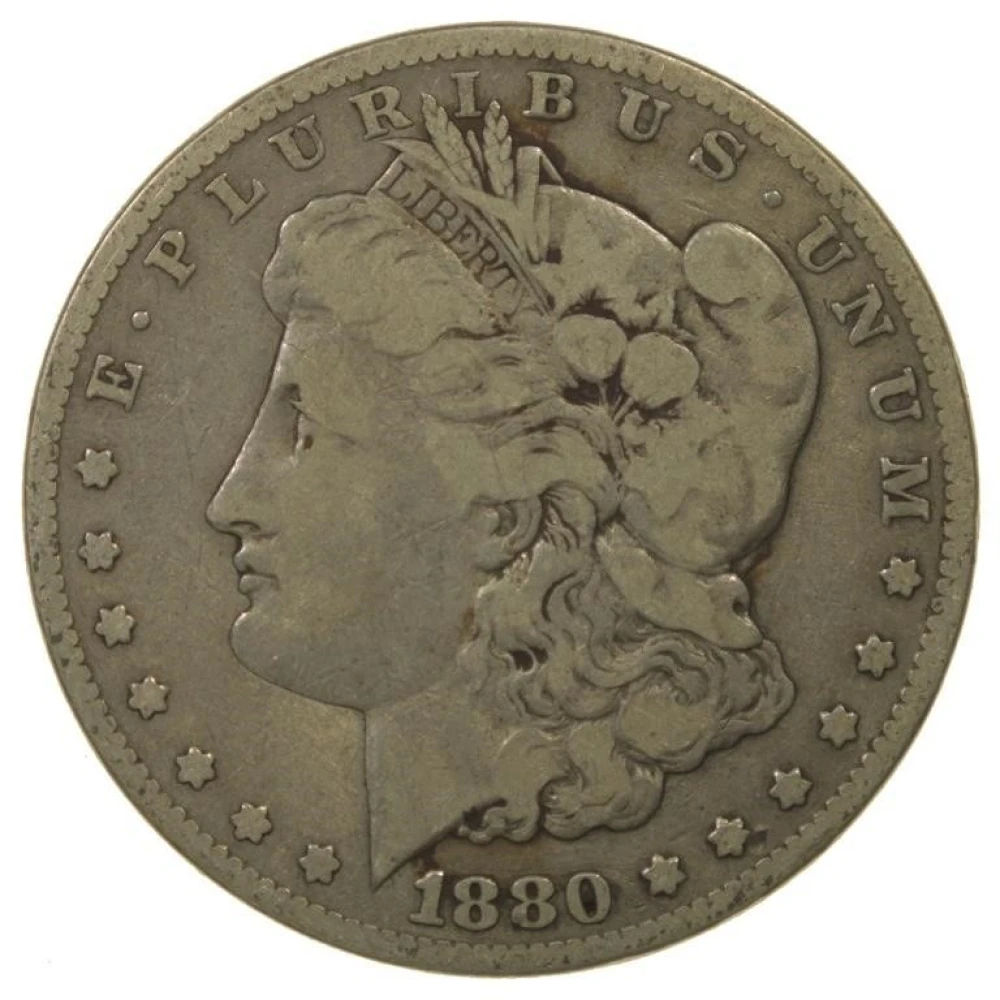 Fine 1880-CC Morgan Dollar