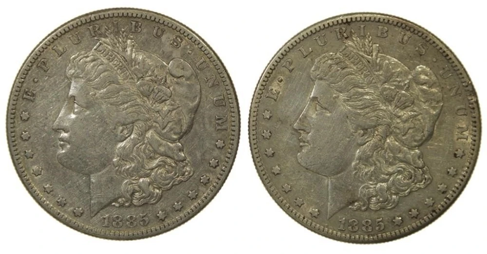 Pair of EF 1885-S Morgans