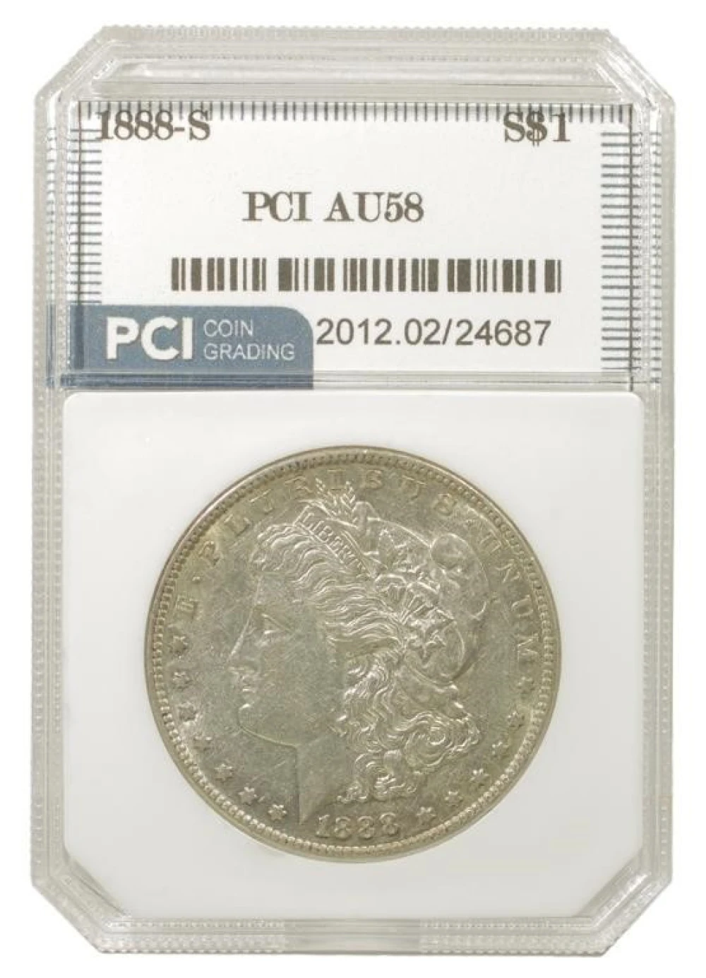AU 1888-S Morgan $1