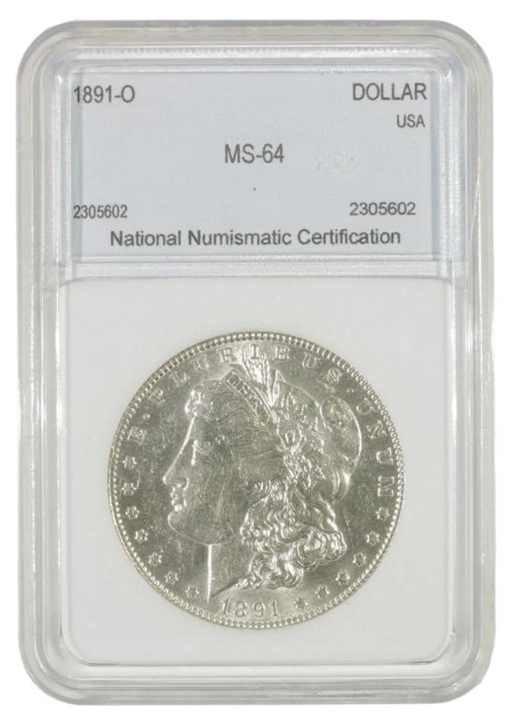 AU 1891-O Morgan $1