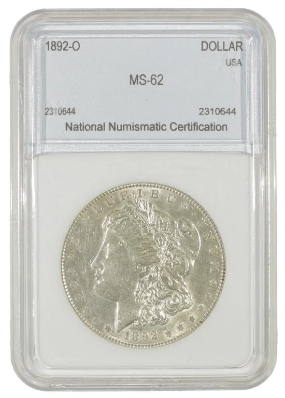AU 1892-O Morgan $1