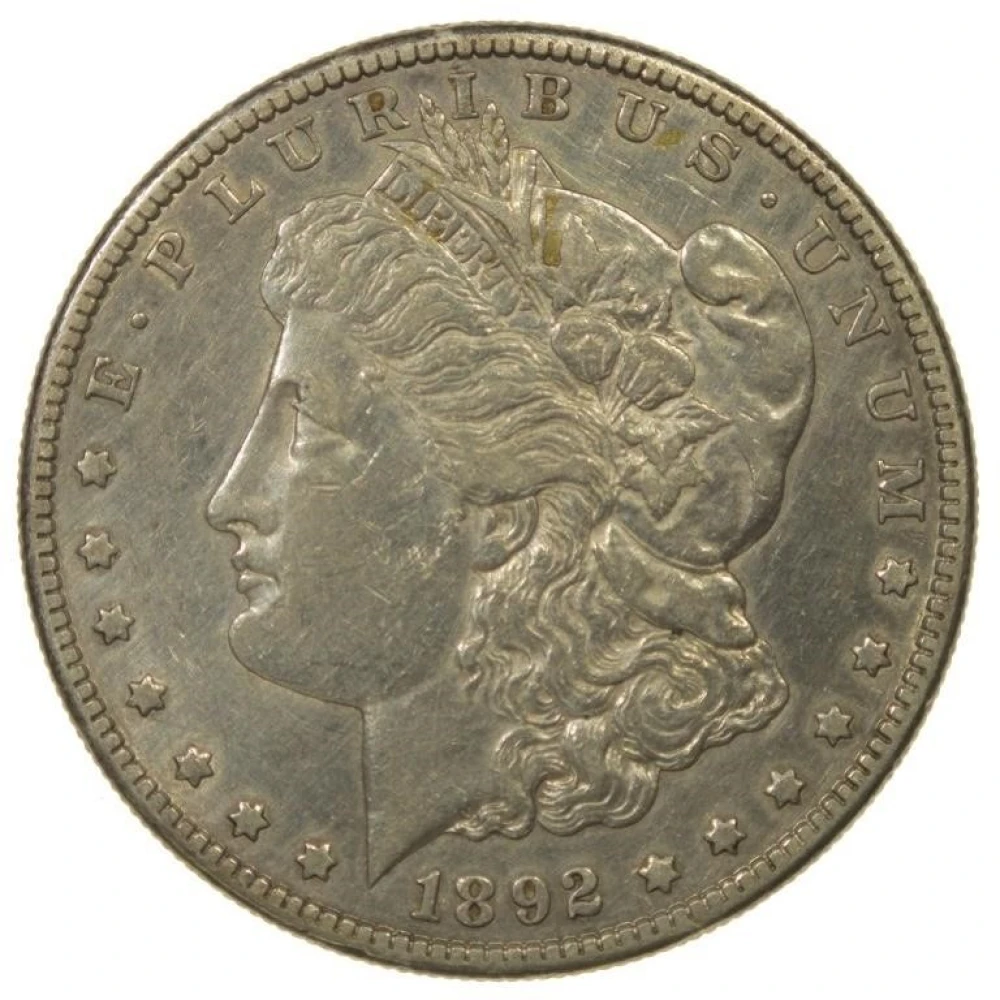 EF 1892-S Morgan Dollar