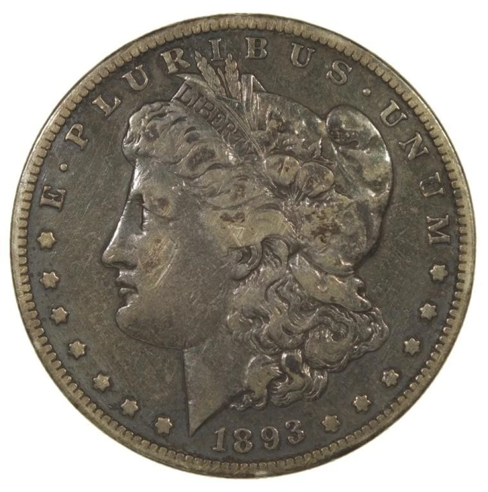 VF 1893-S Morgan $1