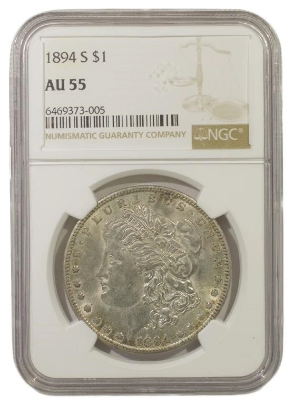 Very Choice AU 1894-S Morgan Dollar