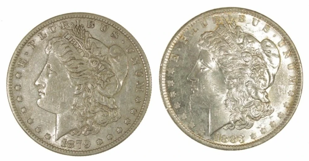 Morgan Dollar "O" Mint Duo