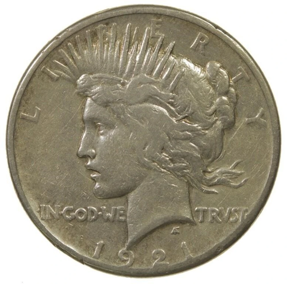 VF 1921 Peace Dollar