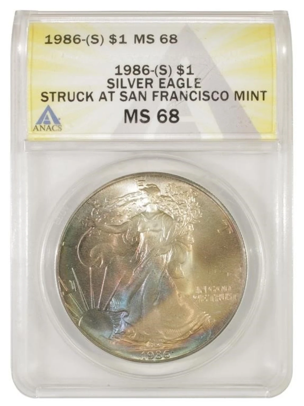 Superlative Gem 1986-(S) Silver Eagle $1