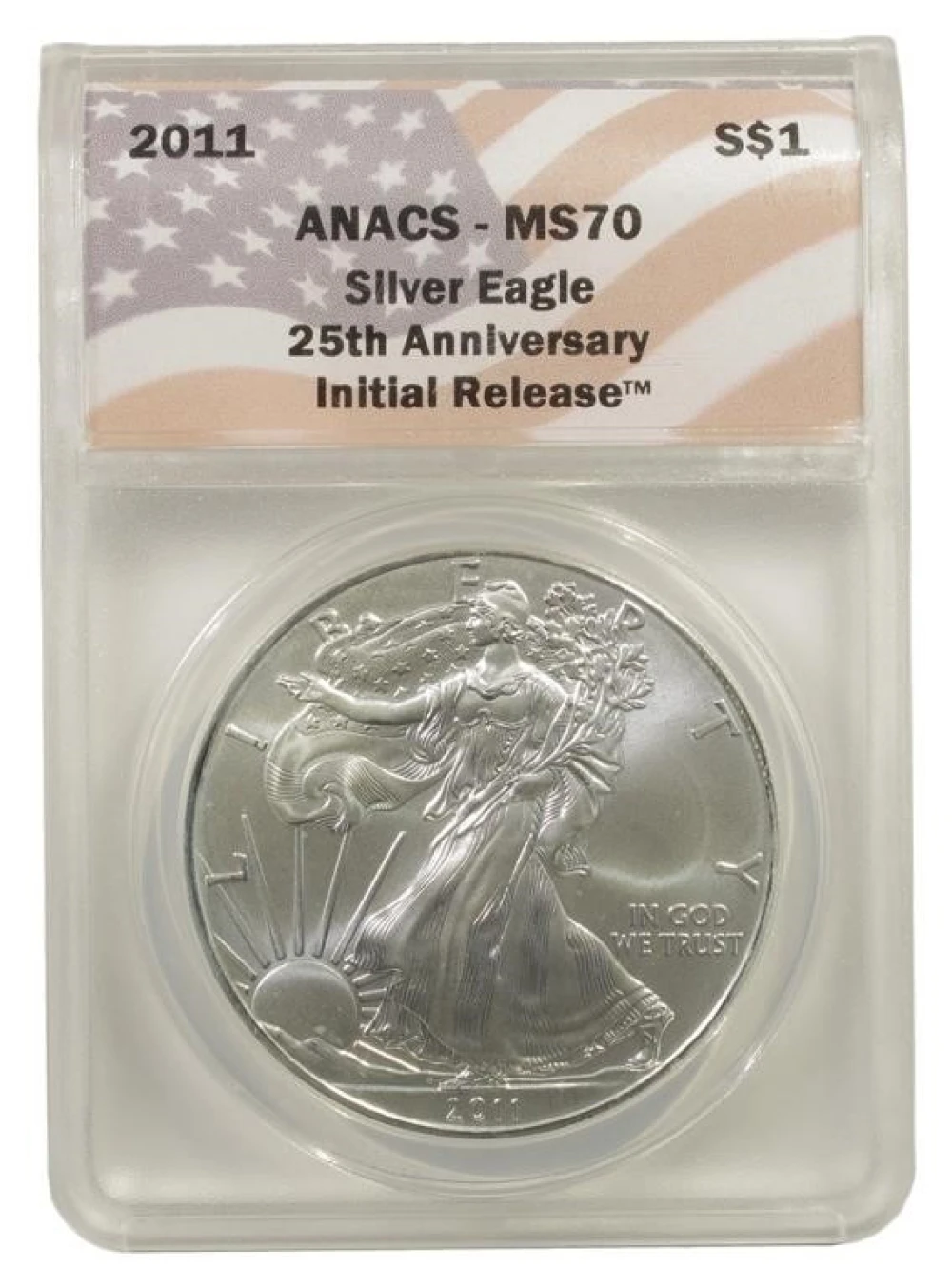 2011 ANACS MS70 Silver Eagle