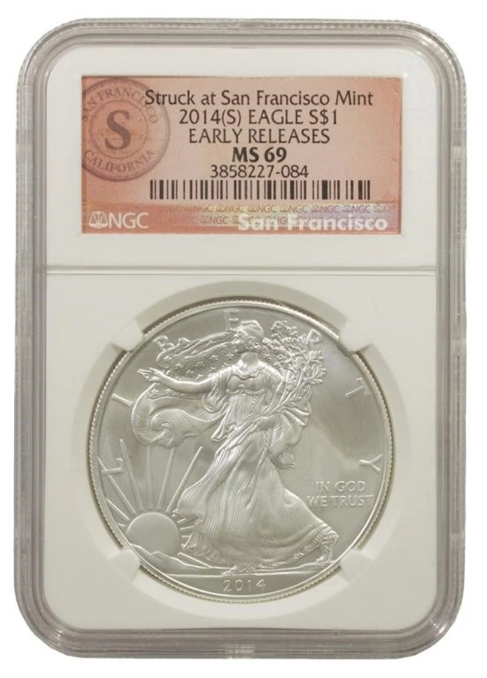 2014(S) NGC MS69 Silver Eagle