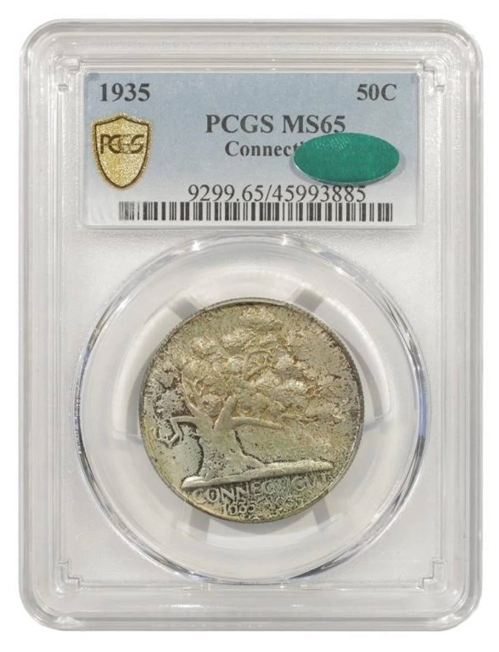 Gem Unc 1935 Connecticut Half Dollar