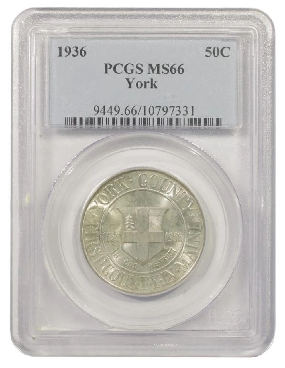 Superb Gem Unc 1936 York Half Dollar