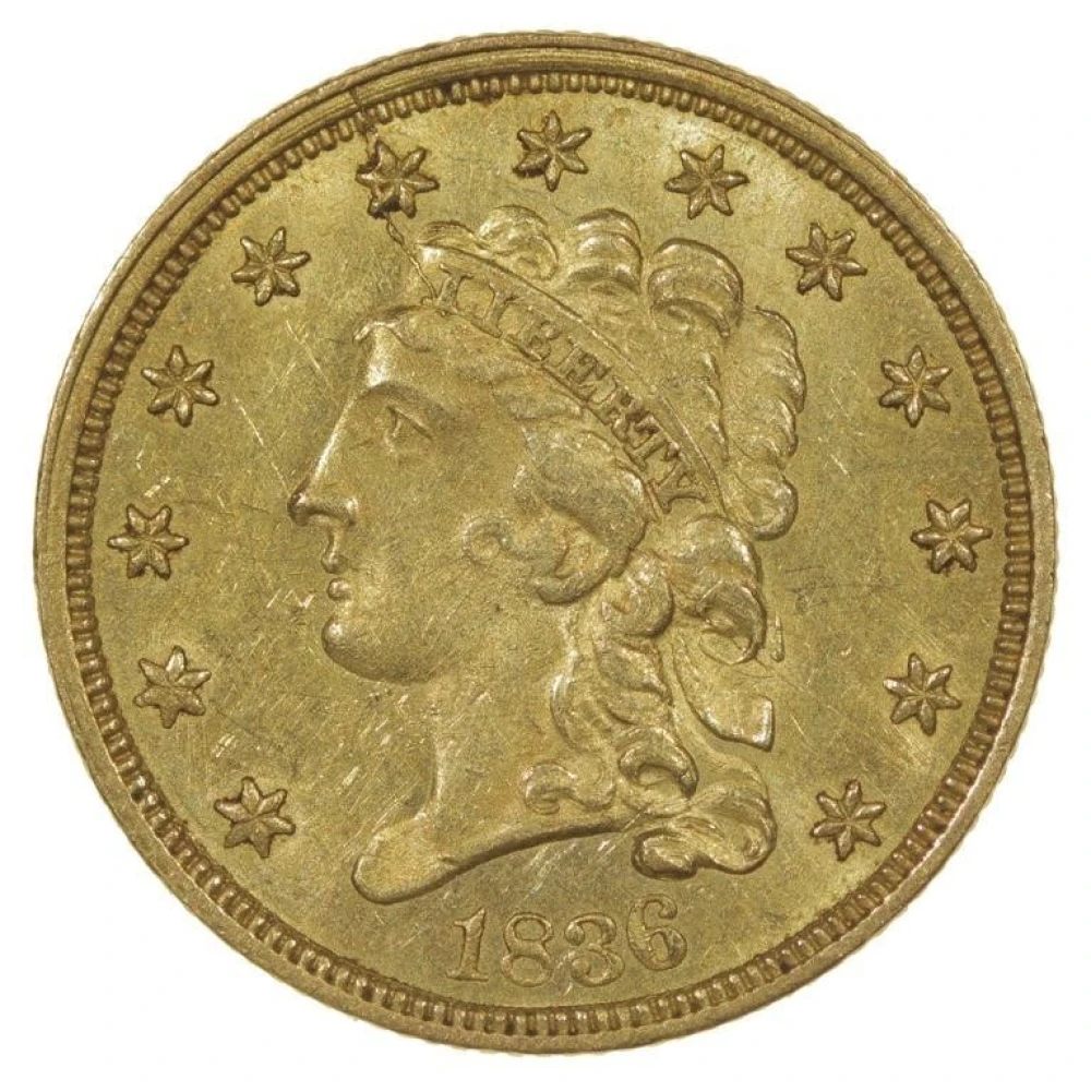 Borderline UNC 1836 Quarter Eagle