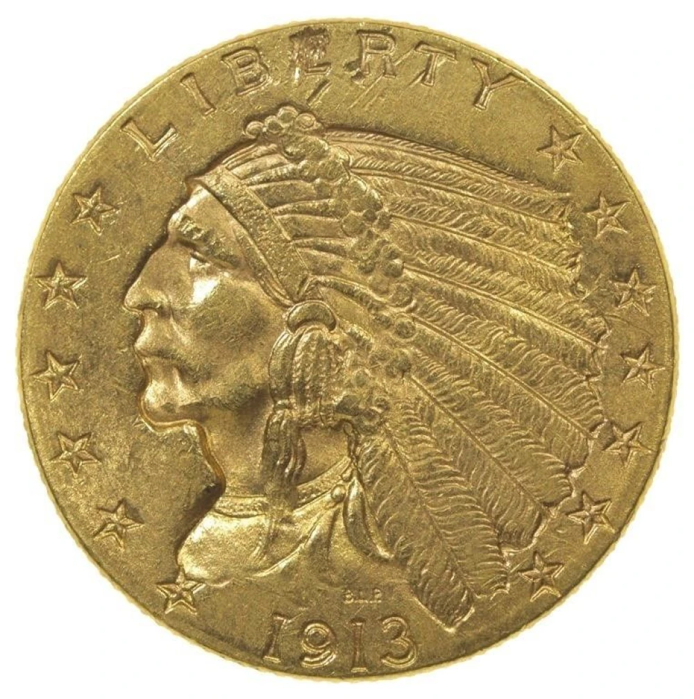 AU 1913 $2.50 Gold