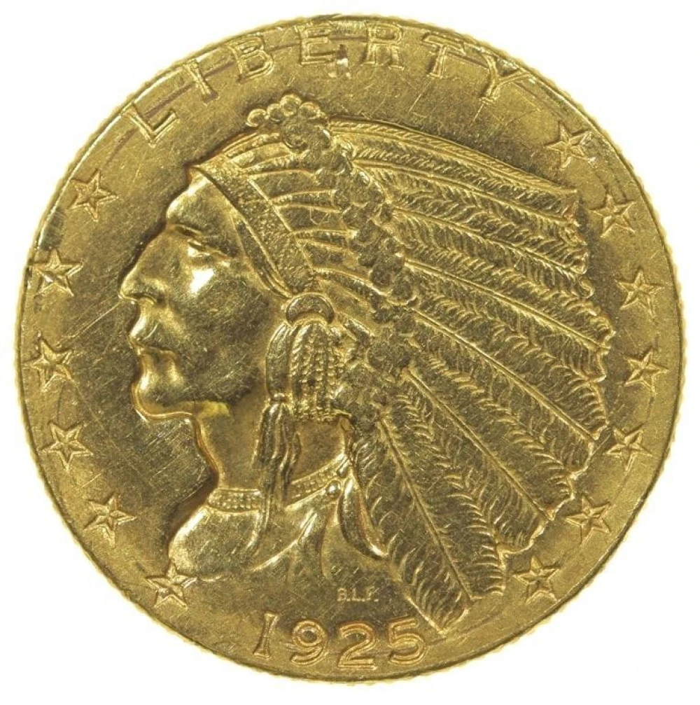 AU Details 1925-D $2.50