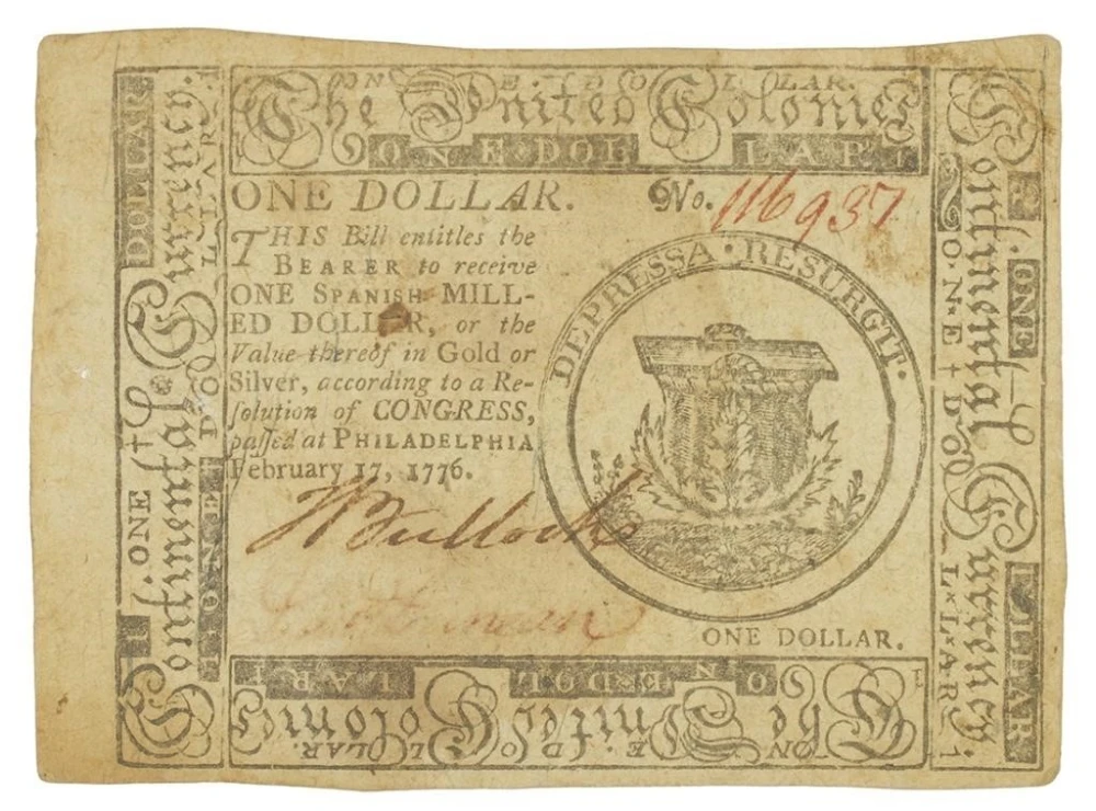 Pennsylvania. 1776 $1 Note