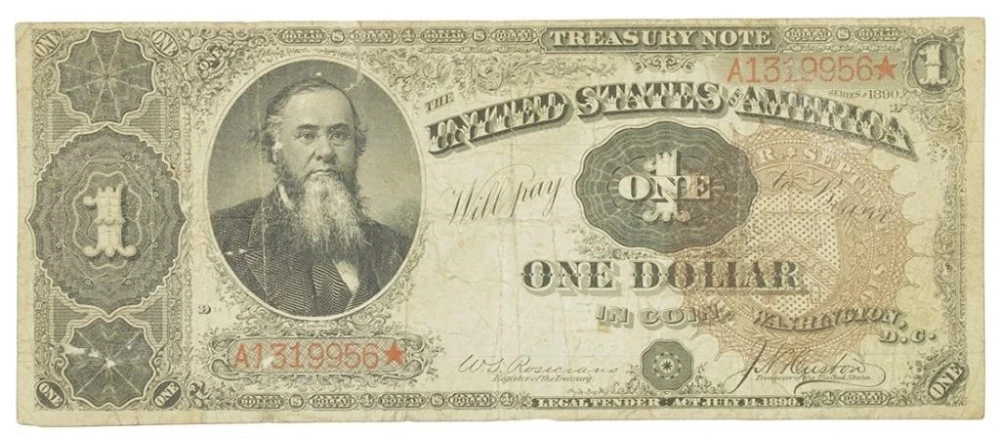 Fine Series 1890 Legal Tender $1 Note