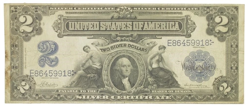 VF Series 1899 Silver Certificate $2