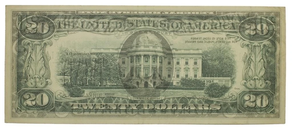 Choice EF $20 FRN Off-Set Printing Error