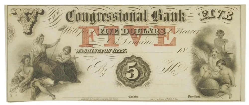 Scarce AU Washington, D.C. $5
