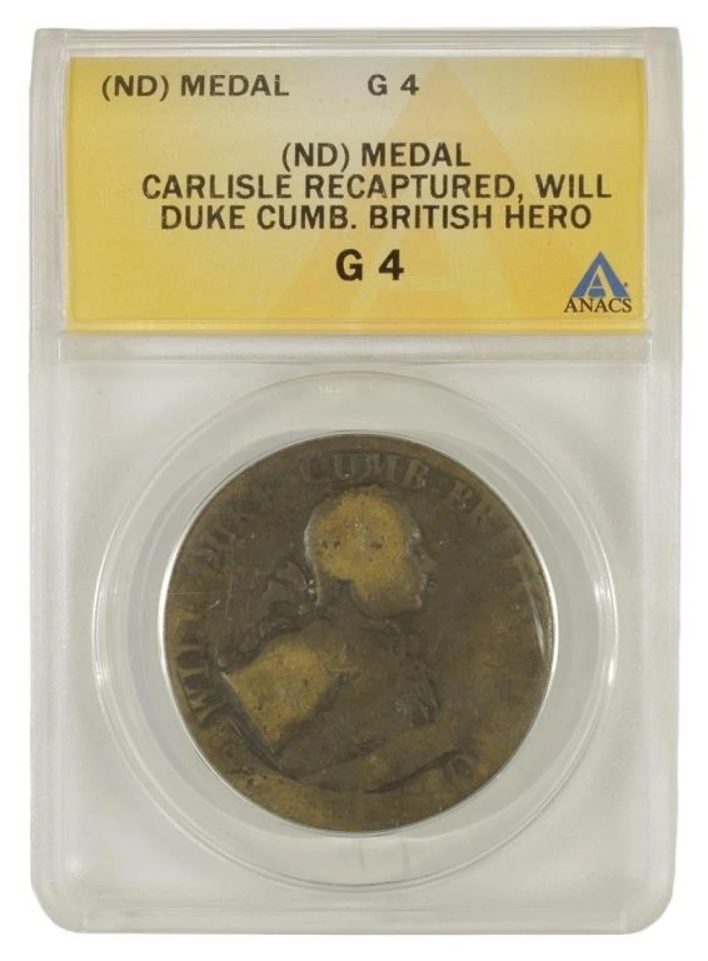 Great Britain. Carlisle Recaptured Medal