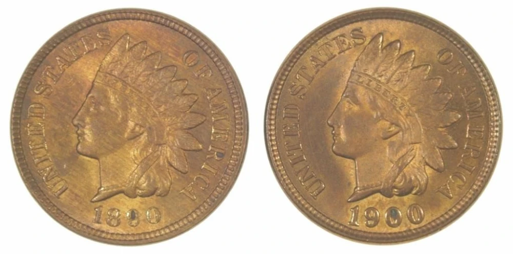 Select RB Unc Indian Cent Pair
