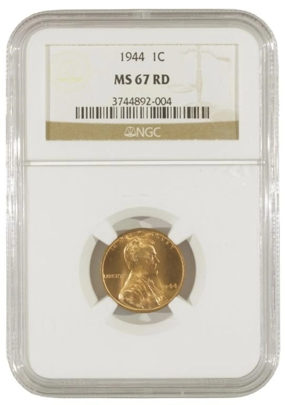 Superb Gem Red Unc 1944 Cent
