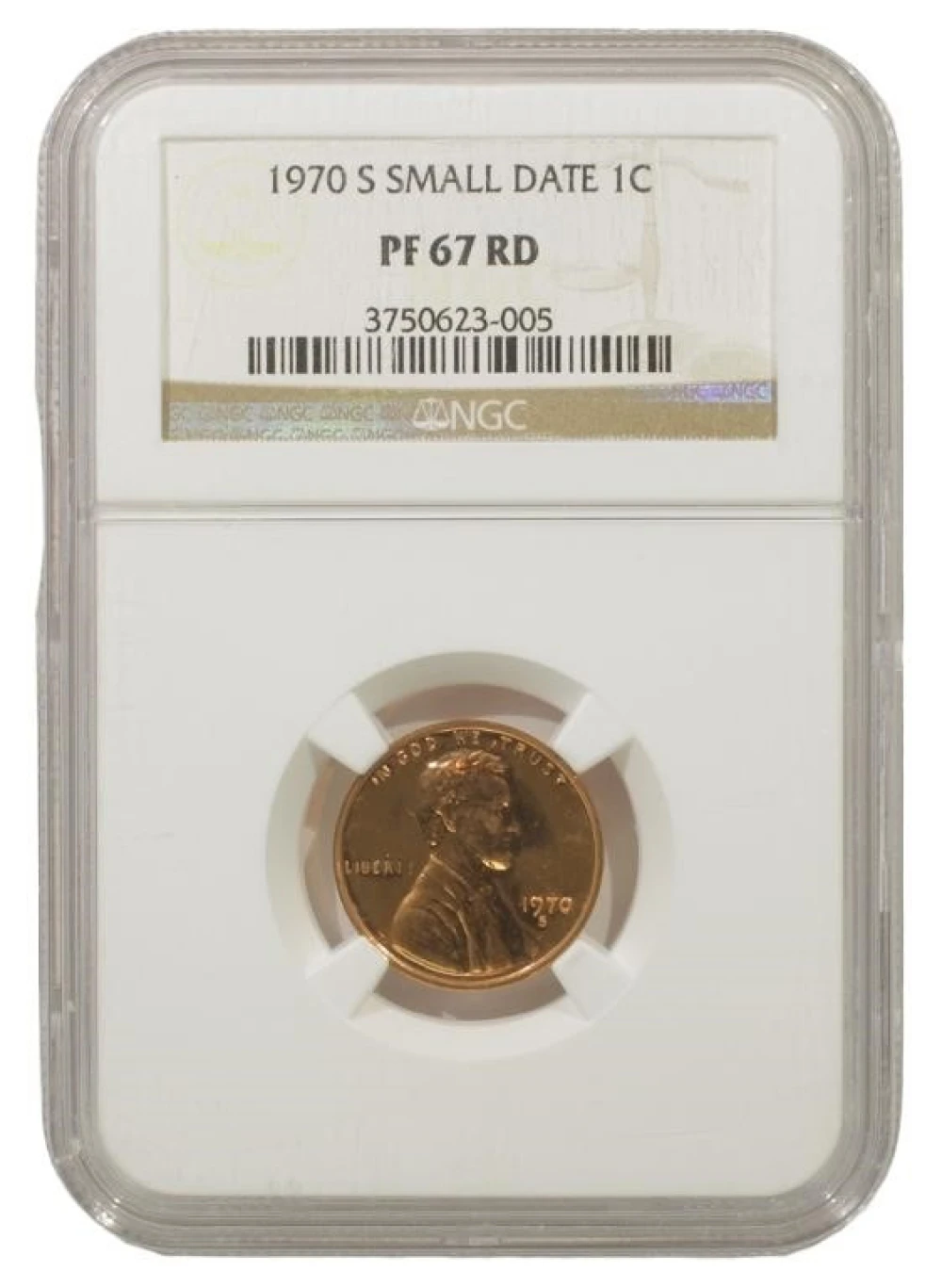 Superb RD Gem Proof 1970-S Small Date Cent
