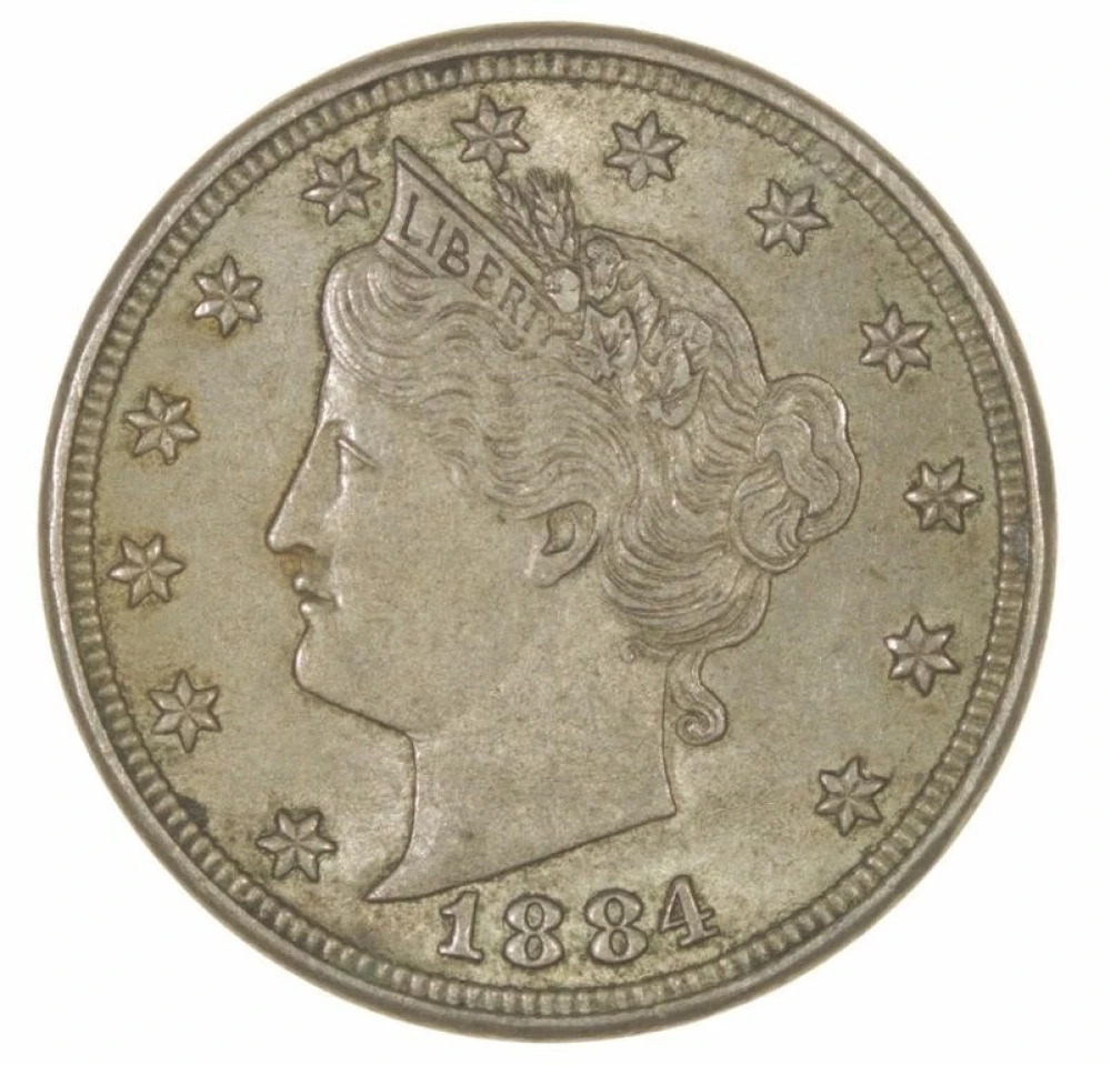 AU 1884 Liberty Nickel
