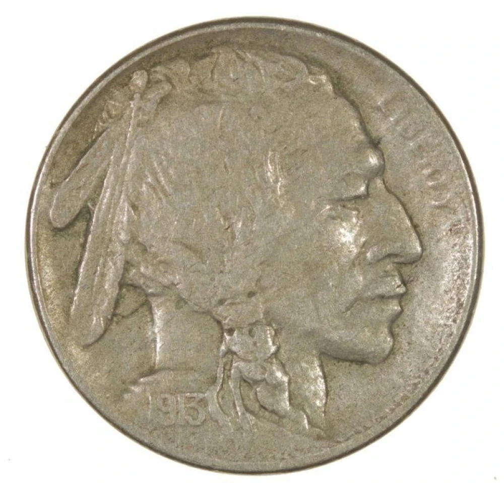 EF 1913-S Type II Buffalo Nickel