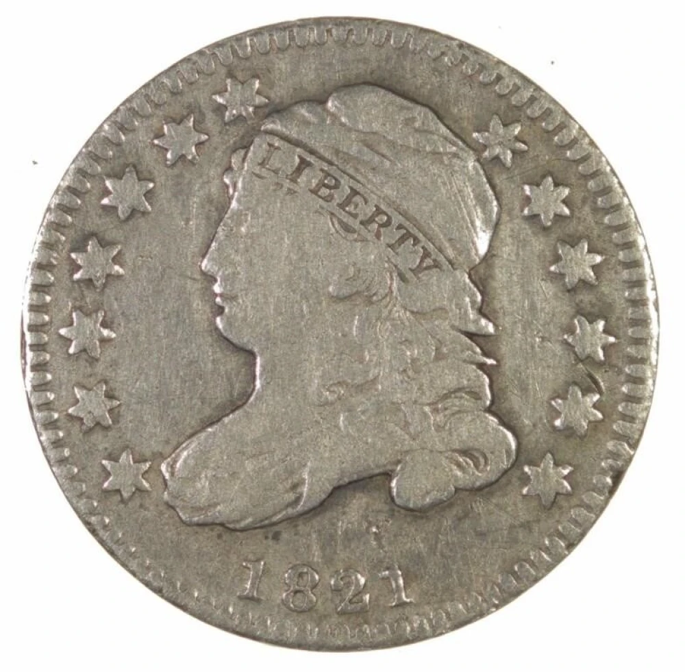 Fine Details 1821 Small Date Dime
