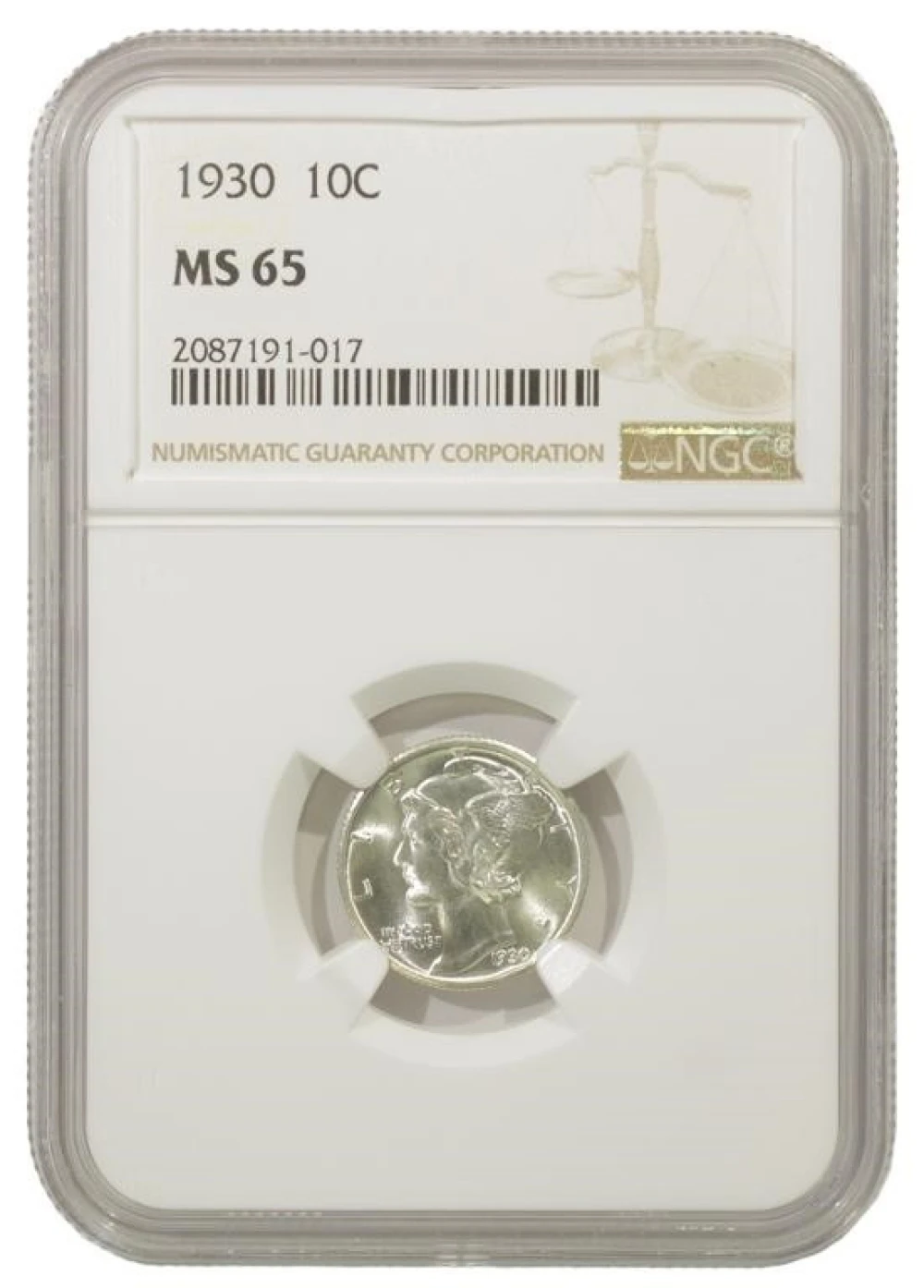Gem Unc 1930 Mercury Dime
