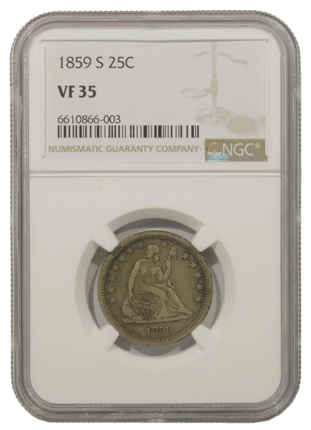 Very Choice VF 1859-S Quarter