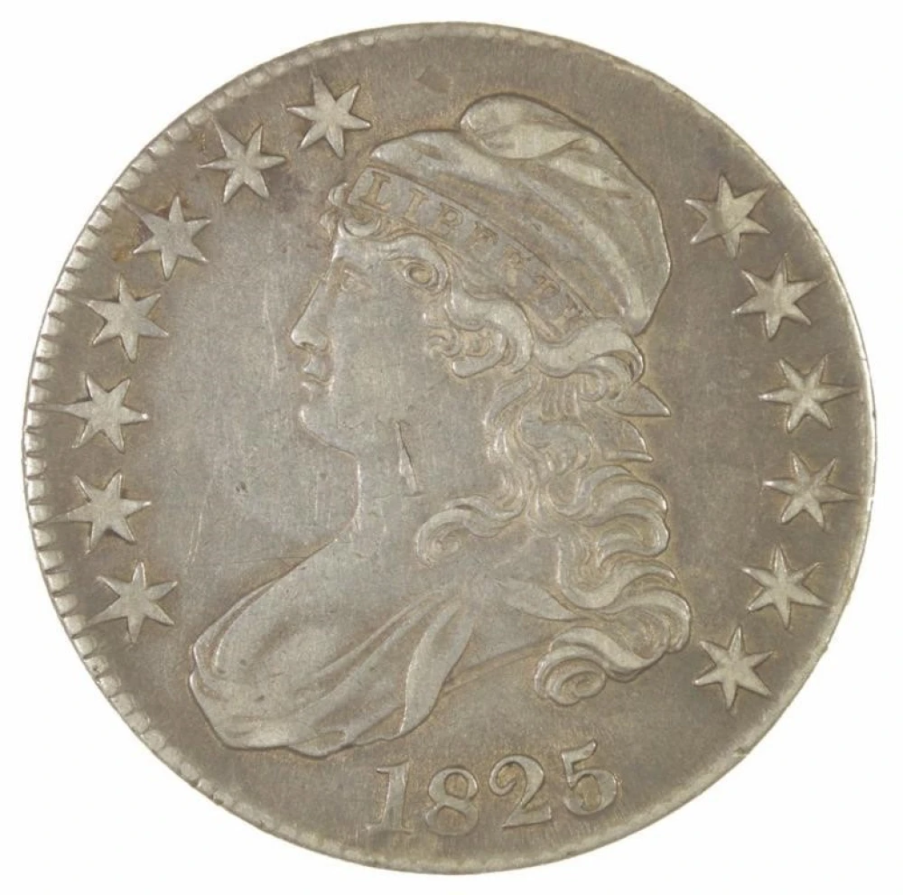 EF 1825 Half Dollar