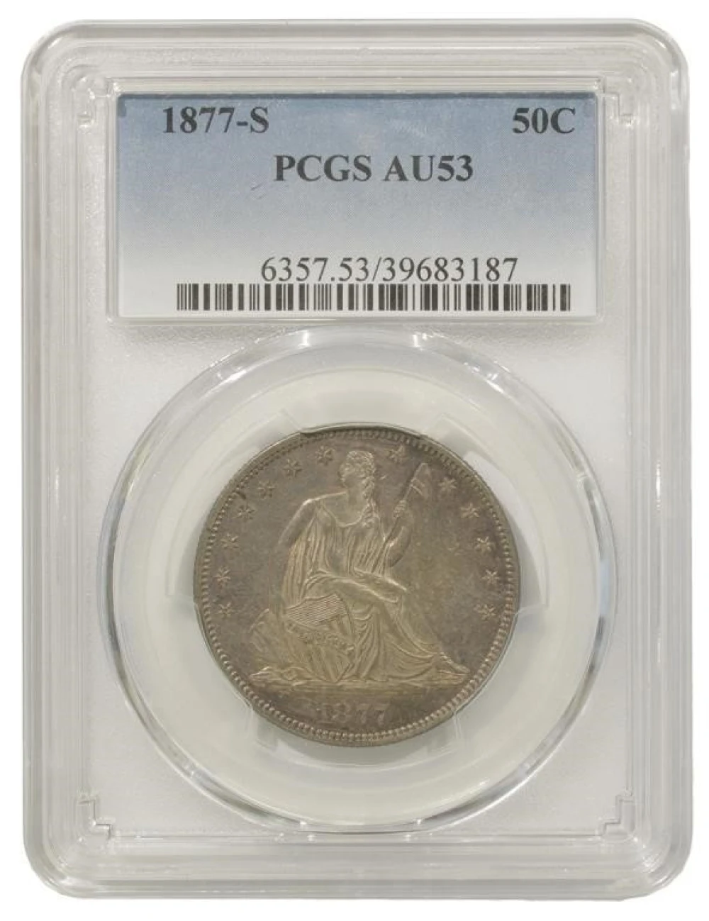 Choice AU 1877-S Half Dollar