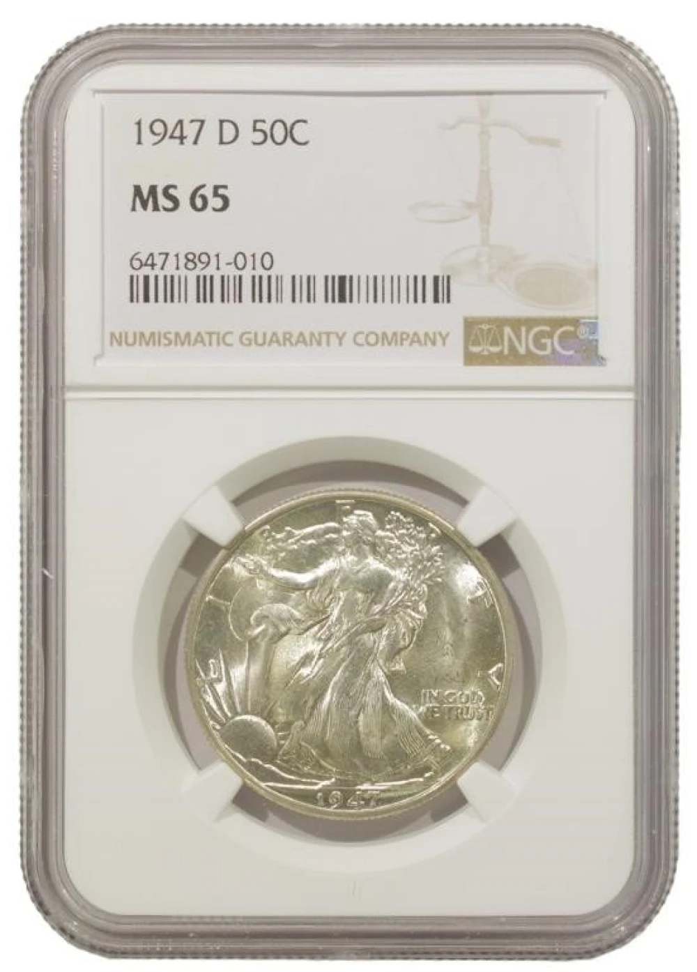 Gem Uncirculated 1947-D Half Dollar