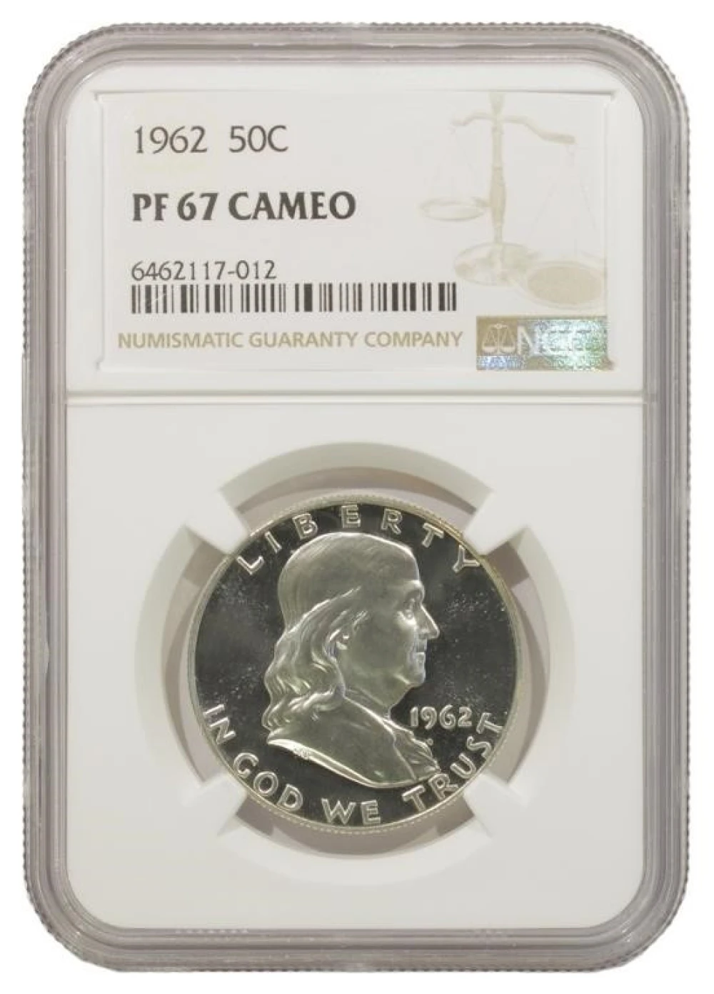 Superb Gem Cameo Proof 1962 Half Dollar