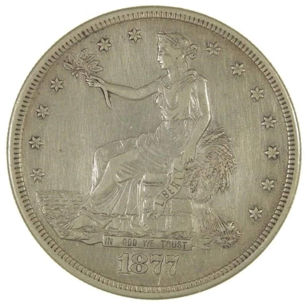 EF 1877-S Trade $1
