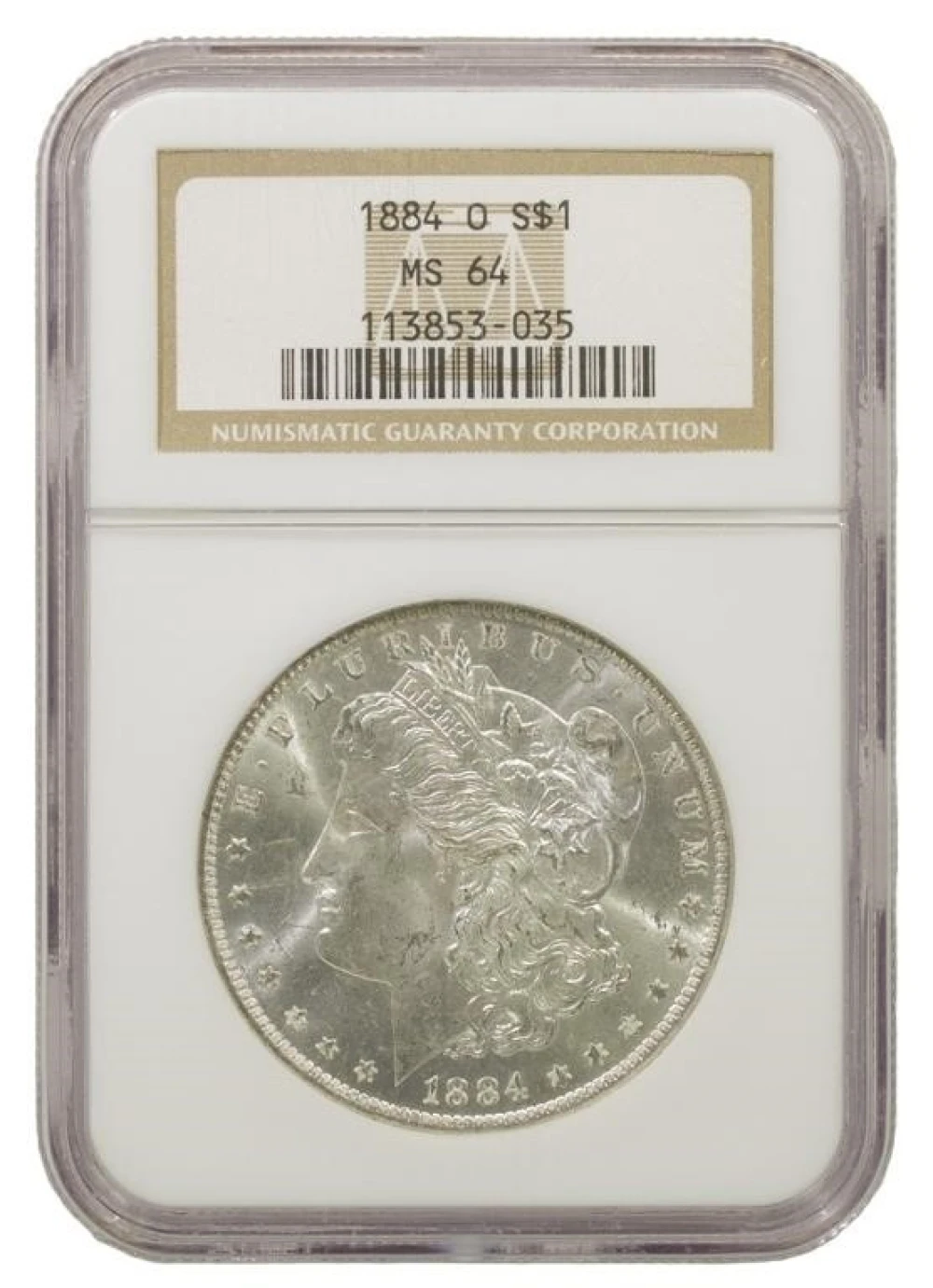 Very Choice Unc 1884-O Morgan $1