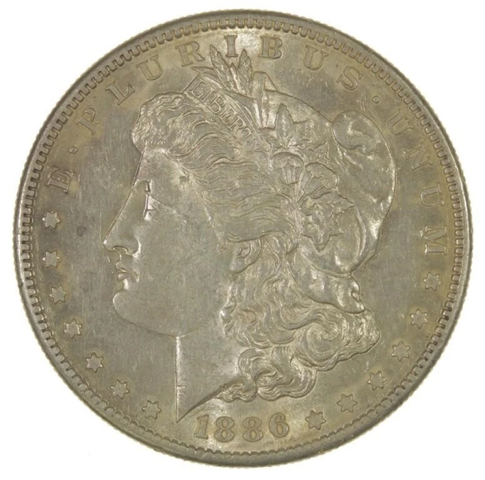 AU 1886-S Morgan $1