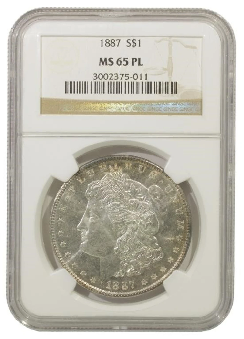 PL Gem Unc 1887 Morgan $1