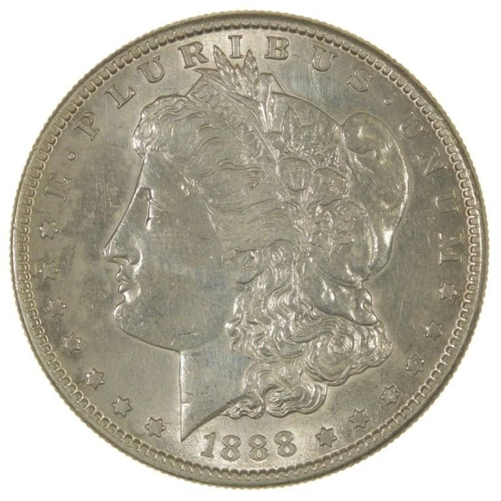 AU Details 1888-S Morgan Dollar